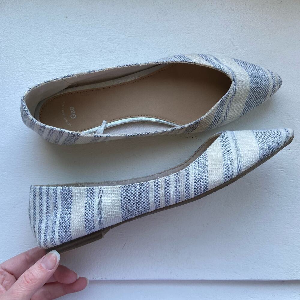 GAP Striped Pointed Ballet Flats 8